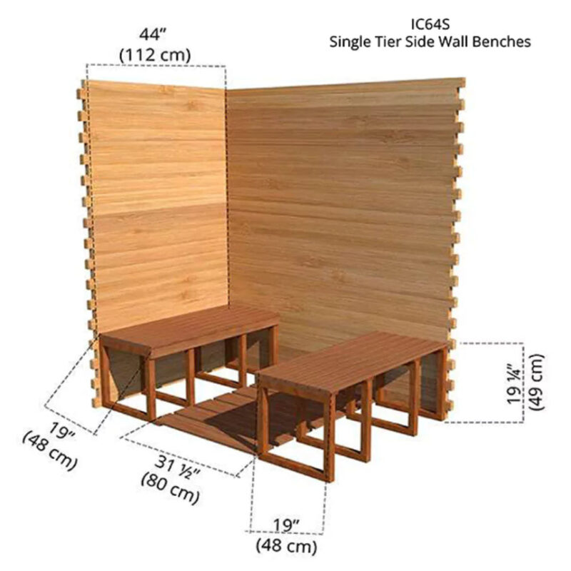Dundalk – 4’x6′ Indoor Cabin Sauna - Image 7