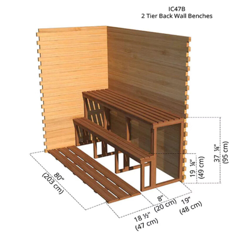 Dundalk – 4’x7′ Indoor Cabin Sauna - Image 9