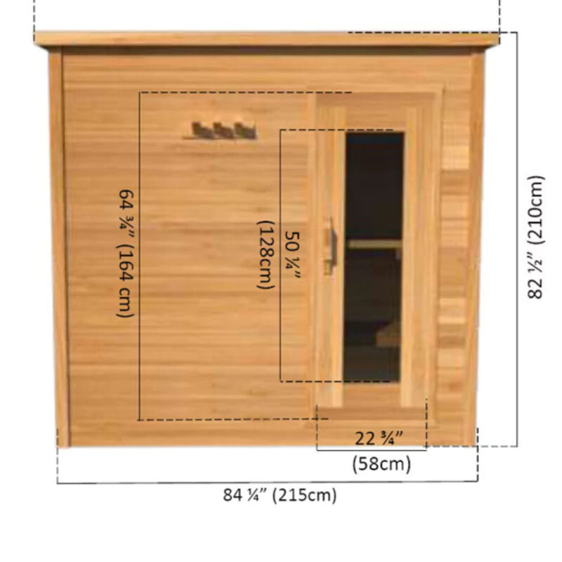 Dundalk – 4’x7′ Indoor Cabin Sauna - Image 5