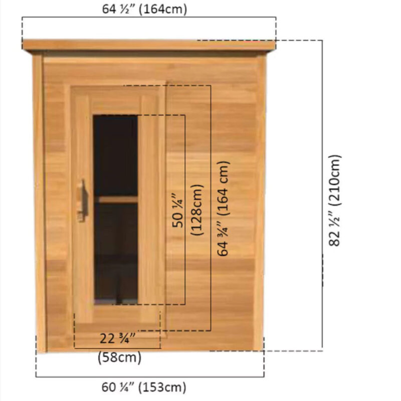 Dundalk – 5’x5′ Indoor Cabin Sauna - Image 5