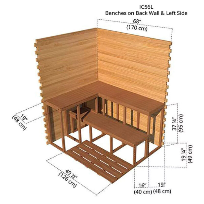 Dundalk – 5’x6′ Indoor Cabin Sauna - Image 7
