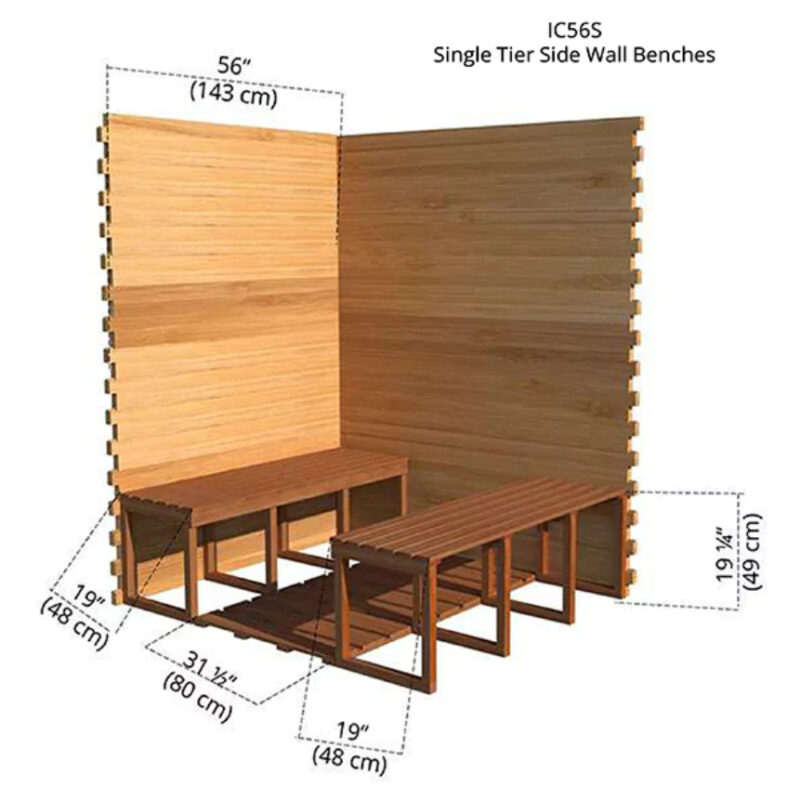 Dundalk – 5’x6′ Indoor Cabin Sauna - Image 6