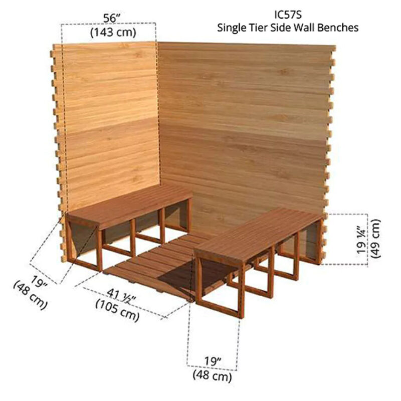 Dundalk – 5’x7′ Indoor Cabin Sauna - Image 9