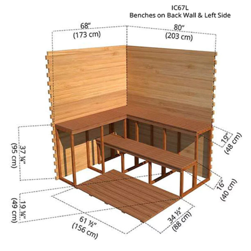 Dundalk – 6’x7′ Indoor Cabin Sauna - Image 7