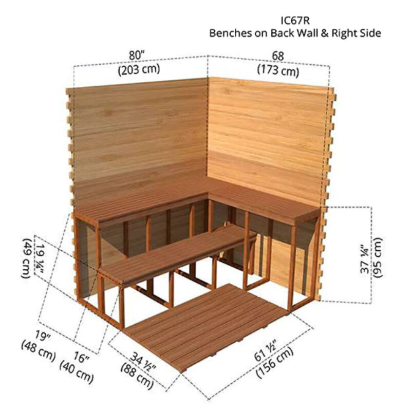 Dundalk – 6’x7′ Indoor Cabin Sauna - Image 9