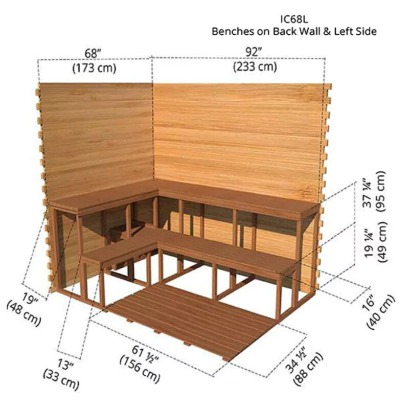 Dundalk – 6’x8′ Indoor Cabin Sauna - Image 7