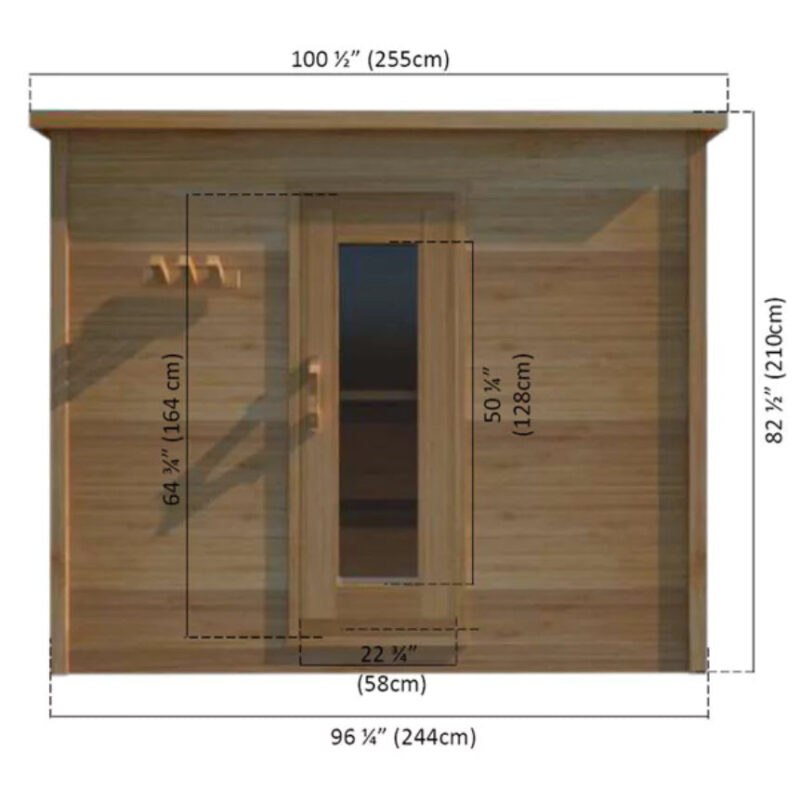Dundalk – 6’x8′ Indoor Cabin Sauna - Image 5