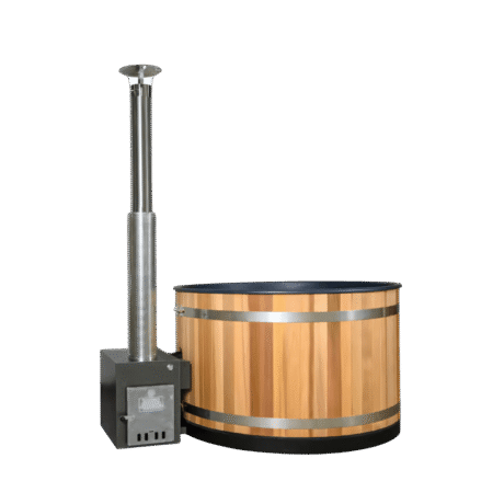 Almost Heaven - Kirami 4-Person Wood-Heated Barrel Soak Tub for Hot & Cold Plunges