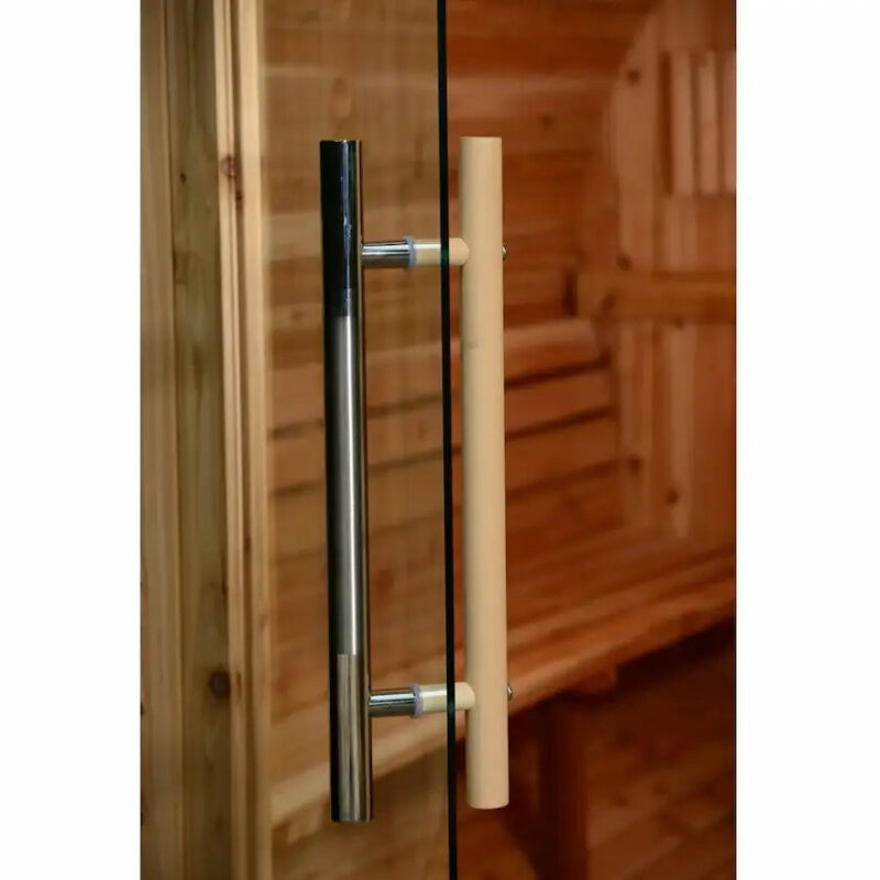 Almost Heaven 7′ x 7’ Seneca 6-Person Barrel Sauna - Image 6