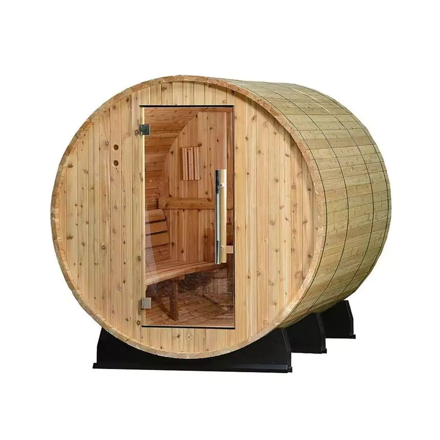 Almost Heaven 6′ x 7′ Kenova 4-6 person Barrel Sauna