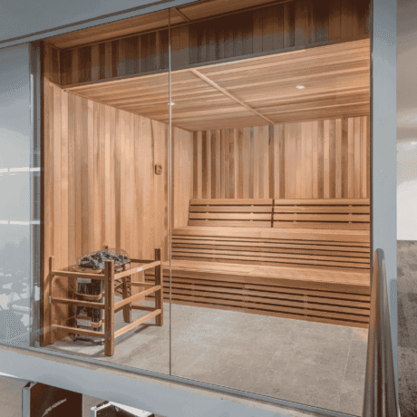 4’x5’ Custom Indoor Cedro Sauna™ The Hamptons cut to your precise dimensions