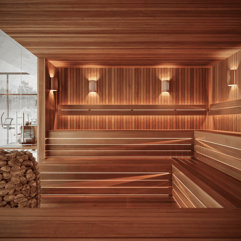 Custom Indoor Cedro Sauna™ The Hamptons 6’x6’ cut to your precise dimensions - Image 6