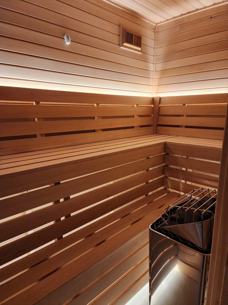 Custom Indoor Cedro Sauna™ The Hamptons 6’x6’ cut to your precise dimensions - Image 2