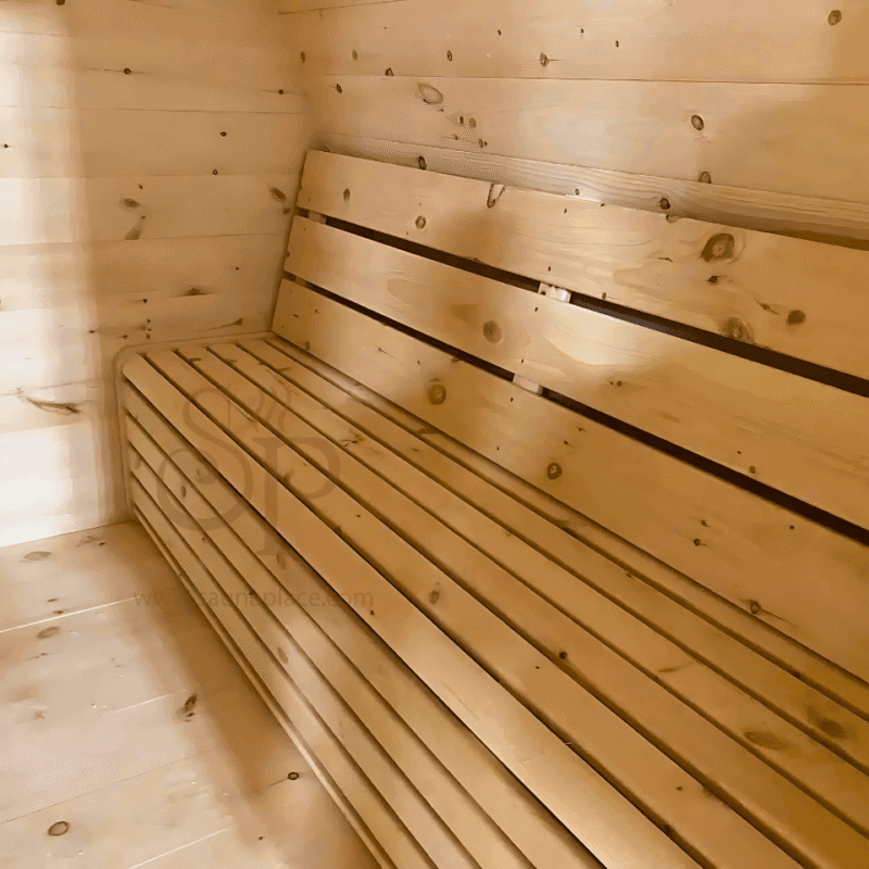 Heritage 8 People 7′ x 10′ Flat Barrel Sauna - Image 5