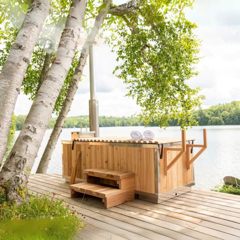 Dundalk The Cascade Cedar Hot Tub - Image 6
