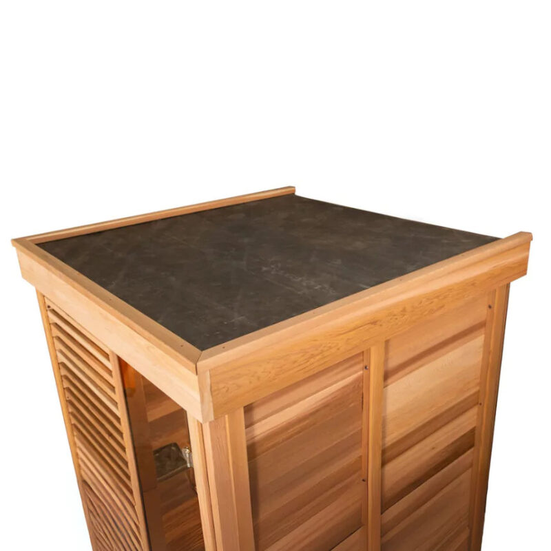 Dundalk Pure Cube CU550 Outdoor Sauna - Clear Cedar - Image 7