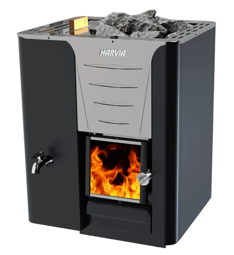 Harvia PRO 20 LS Black Wood Burning Sauna Heater