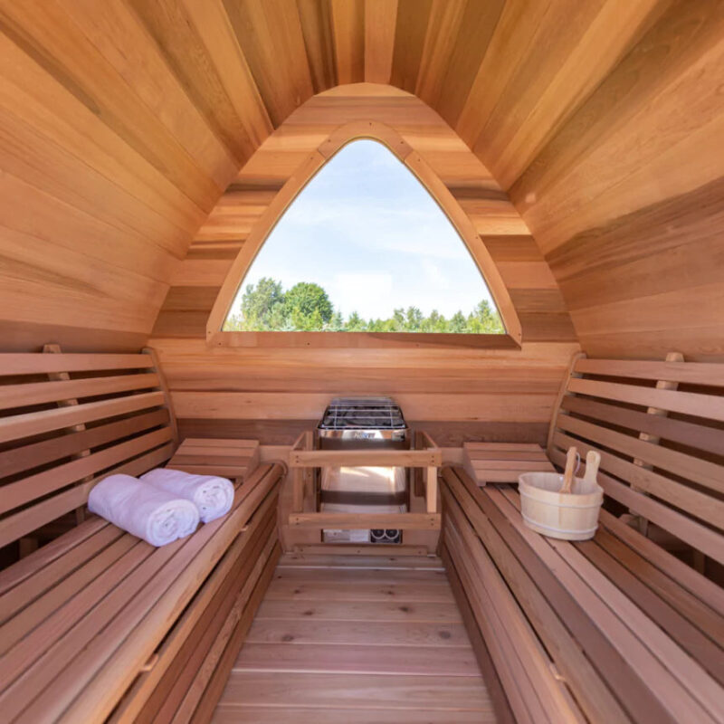 Dundalk 8′ x 7′ POD Clear Cedar Sauna - Image 4