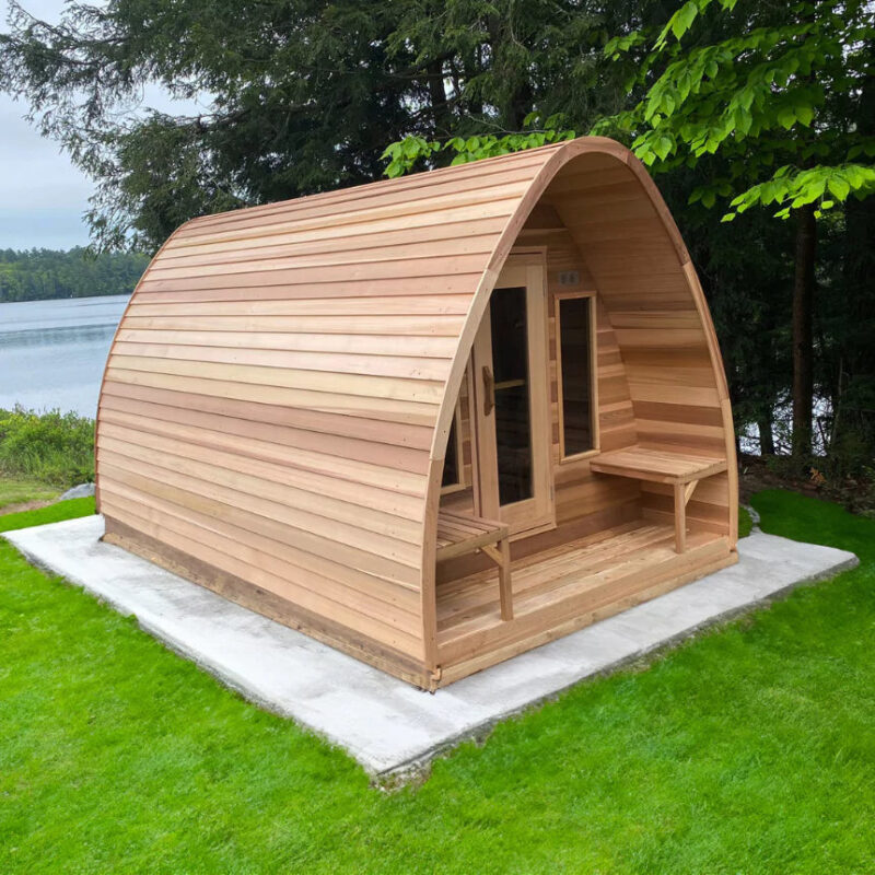 Dundalk 8′ x 7′ POD Clear Cedar Sauna - Image 2