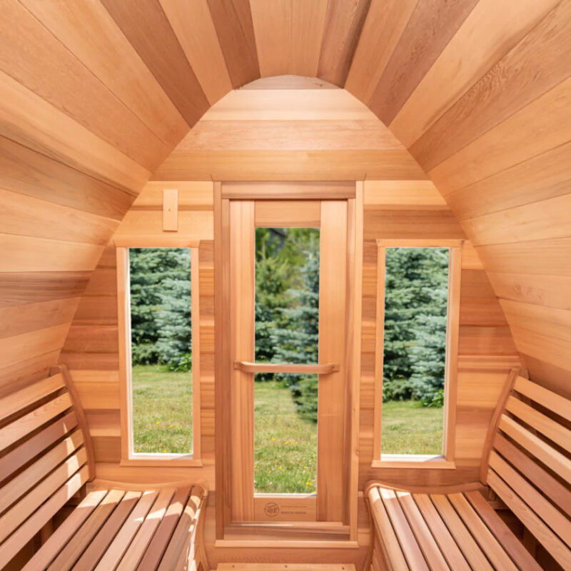 Dundalk 8′ x 7′ POD Clear Cedar Sauna - Image 6