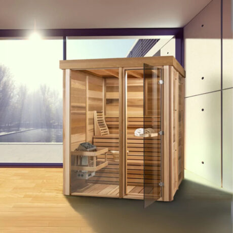 Dundalk Pure Cube PU550 Indoor Saunas – Clear Cedar