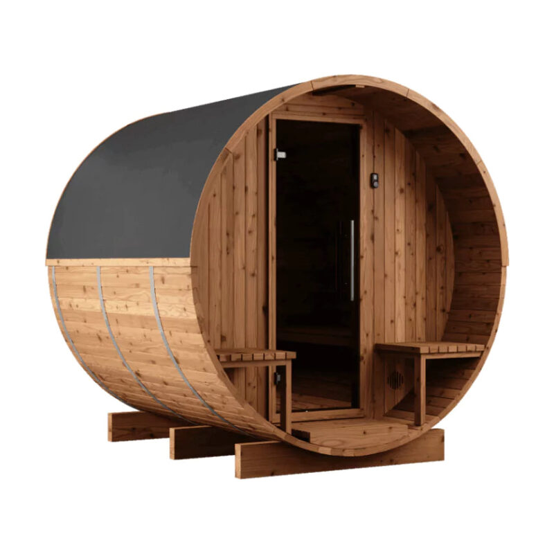 Thermory Barrel No. 62 – Natural (With Wide Back Window, No Porch)