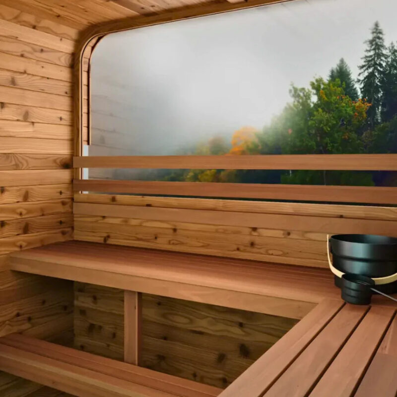 Thermory Large Square Sauna No. 40 (With Wide Back Window) - Image 7