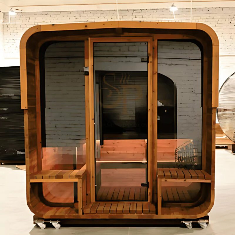Thermory Large Square Sauna No. 40 (With Wide Back Window) - Image 5