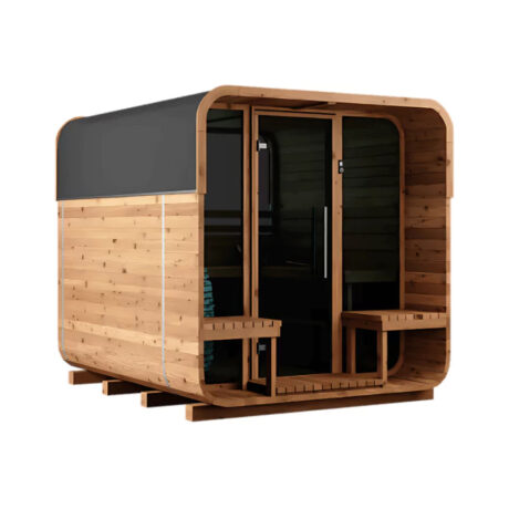 Thermory Large Square Sauna No. 40 (With Wide Back Window)