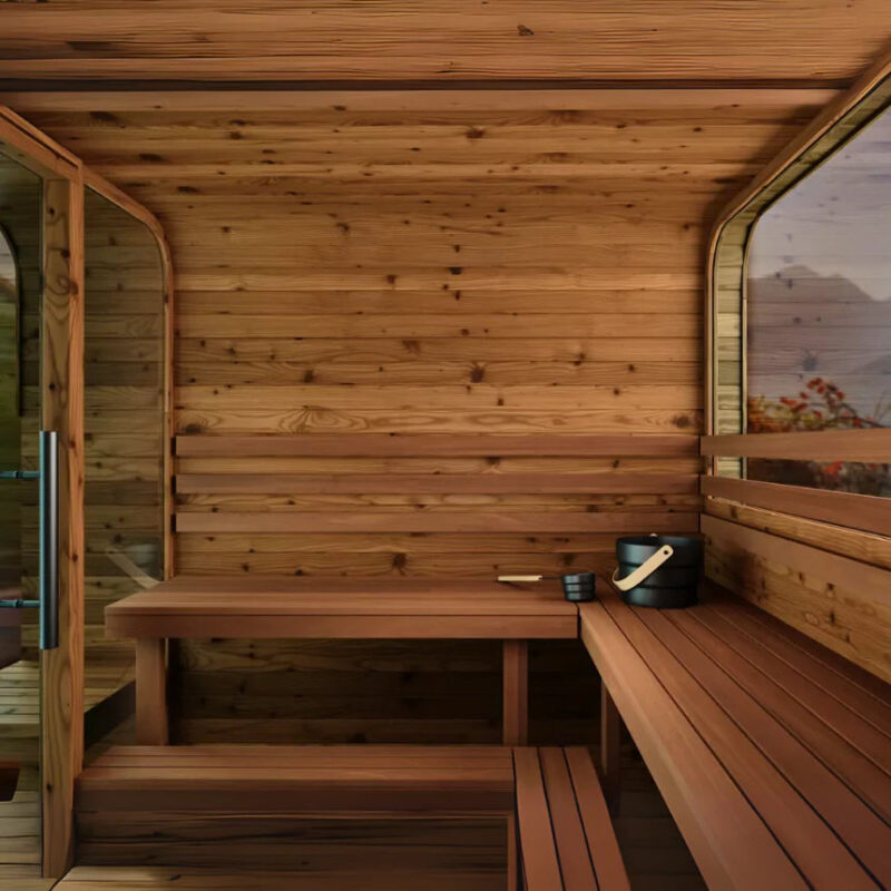 Thermory Large Square Sauna No. 40 (With Wide Back Window) - Image 9