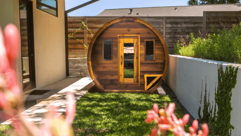 Heritage 4 People 7′ x 6′ Flat Barrel Sauna - Image 6